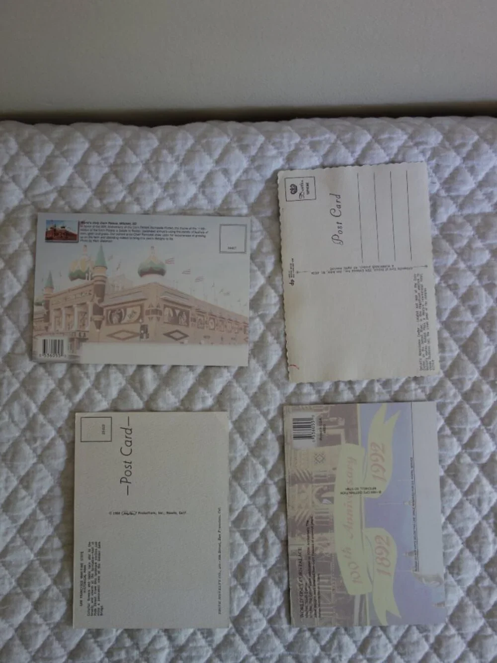 Lot of 8 Misc unused Vntg U.S.A. Postcards – Nigara Falls, Detroit, Corn Palace